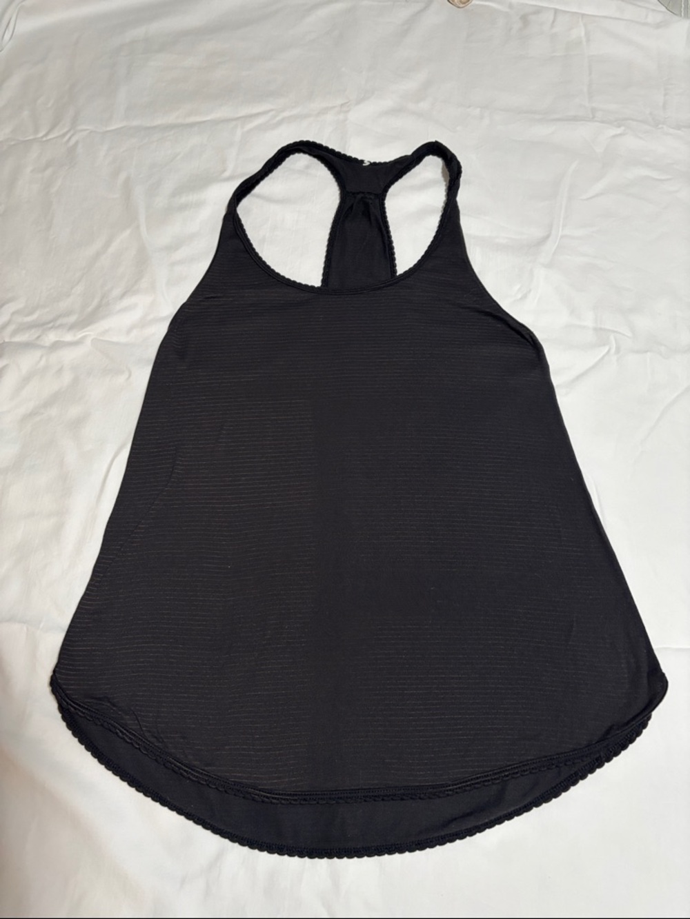 Classic Black Racerback Tank Top - Women Size Small